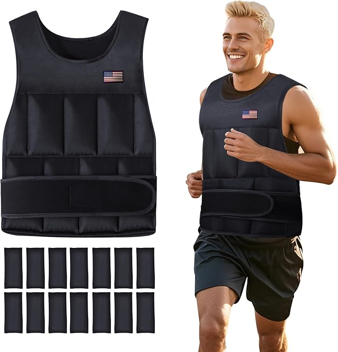 Adjustable Weighted Vest for Men Women,2-30 Lbs Adjustable Weighted Vest with Straps Womens Running Weight Vest for Walking Strength Training Fitness