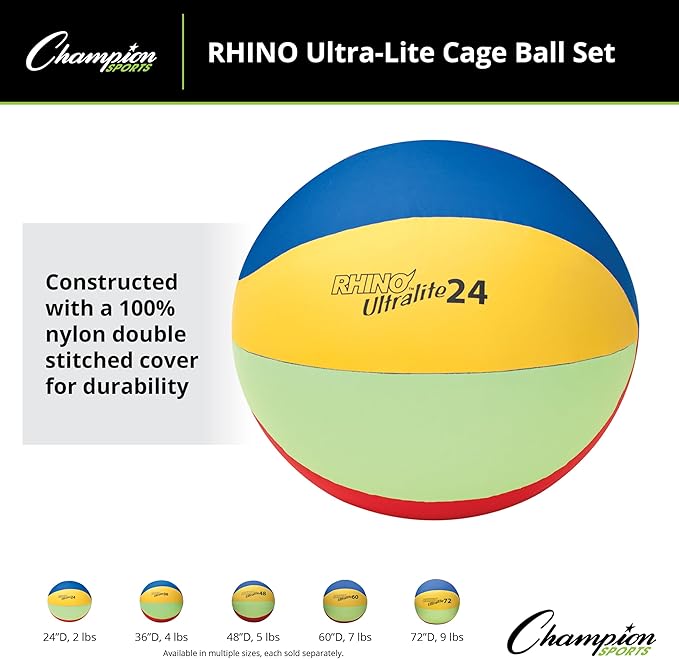 Champion Sports Rhino Lite Cage Ball Set