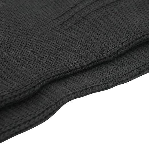 Luwint Kid Compression Ankle Brace Sock Support, Knitted Ankle Sleeve for Boys Girls, Youth Ankle Support for Sprains, Tendonitis, Arthritis, Basketball Running Soccer Dance Fitness, 1 Pair Black
