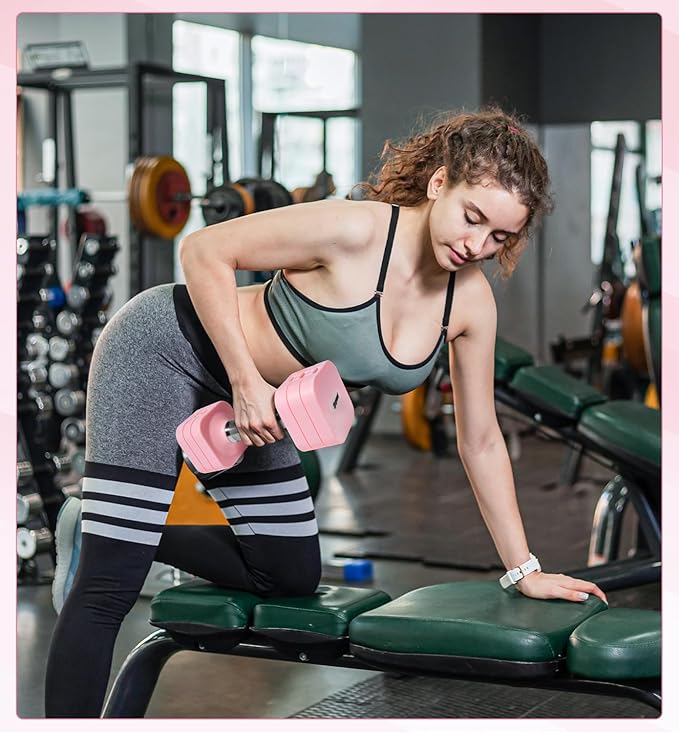 15LB 20LB 30LB 40LB 50LB Adjustable Dumbbell Set Free Weights Dumbbells Set for Women Men Hand Weights Sets Adjust Dumbbell Weight Sets for Home Gym Exercise Workout Strength Training Equipments