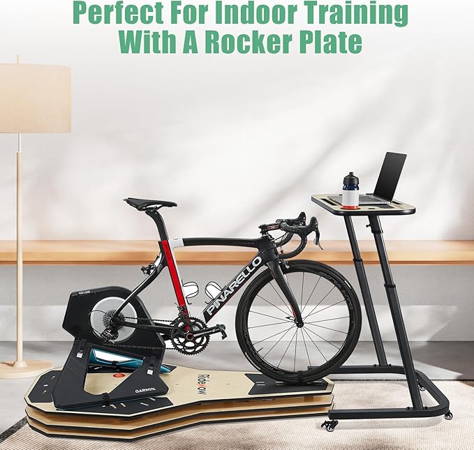 RideNow Bicycle Cycling Rocker Plate for Indoor Training, Bike Trainer Platform, Trains Core and Other Muscles, Adjustable Contact Points