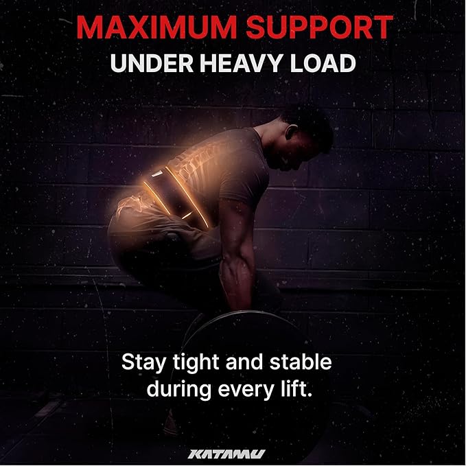 Katamu Premium Leather Lever Weightlifting Belt – Secure Steel Lever, Powerlifting Support for Deadlifts, Squats & Heavy Lifts - Be A Hero