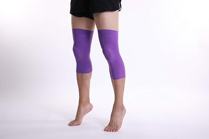 Doc Miller Knee Compression Sleeve Brace for Men & Women (Pair) Best Support for Workout Running ACL Arthritis Pain Relief