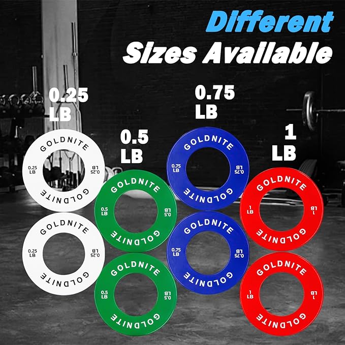Change Plates Set 1.25LB 2.5LB 5LB Set Fractional Weight Plate Olympic Bumper Plates for Cross Training Steel Insert Strength Training Weight Plates