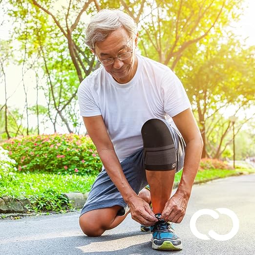 Copper Compression PowerKnit Knee Sleeve- Copper Stabilizer Support Brace for Meniscus Tear, ACL, MCL, Arthritis, Joint Pain Relief, Running, Sports, Hiking- Men & Women- Fits Right/Left - 2XL / 3XL