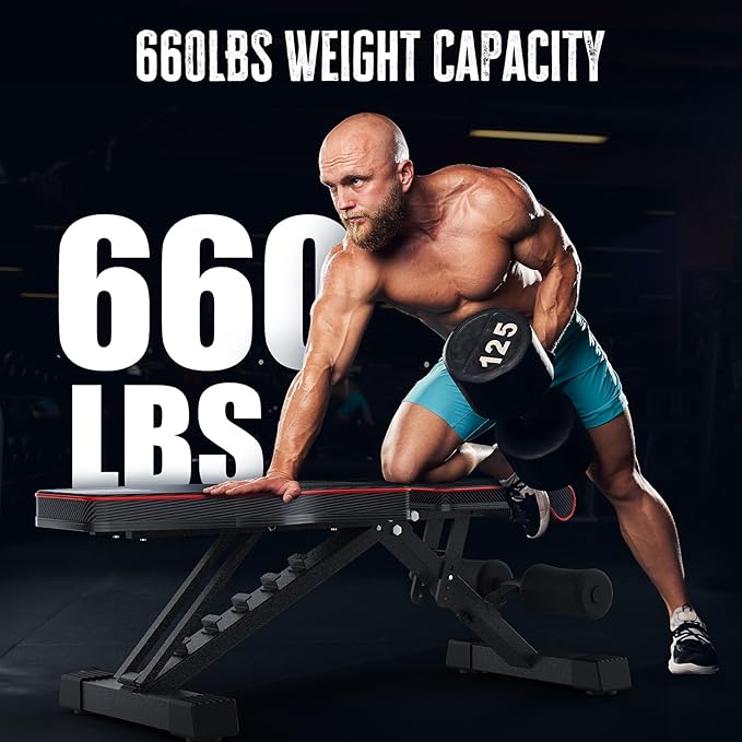 Multi-Function 6 in 1 Weight Bench Set - Leg Press, Preacher Curl Rack, Adjustable Workout Bench & Squat Rack for Full Body Exercise, Fitness Strength Training for Home Gym