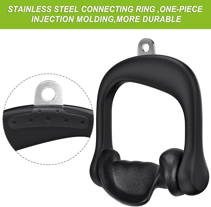 SELEWARE LAT Pull Down Bars Cable Machine Attachment Heavy Duty Steel Tubing Structure Home Gym Workout Attachments Triceps Press Down Bar for Cable Machine Back Strength Training V-Bar Rowing Set