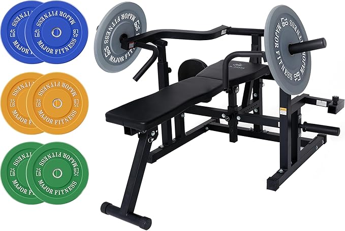 Major Fitness Drone P1 Bench Press Rack with Independent Arms – Adjustable Flat & Incline Bench Press for Chest & AB Workouts – Perfect Home Gym Equipment