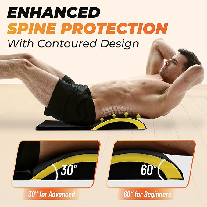 Yes4All Abdominal Exercise Pads, Foldable Ab Workout Equipment for Home Gym Core Training & Back Stretching, Sit Up Mat for Floor Exercises