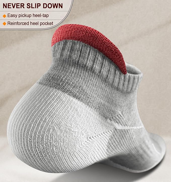 BULLIANT Men Running Socks,Active Ankle Socks No Show For Men With Cushioned Footbed Arch Support Breathable Wicking