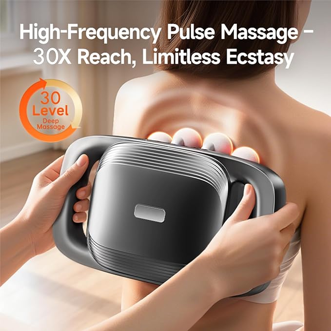 16 Head Massage Gun deep Tissue, Percussion Muscle Massager with 16 Heads, 3 Modes & 30 Intensities,Quiet Handheld Massager for Back Neck Shoulder Legs Muscle Pain Relief