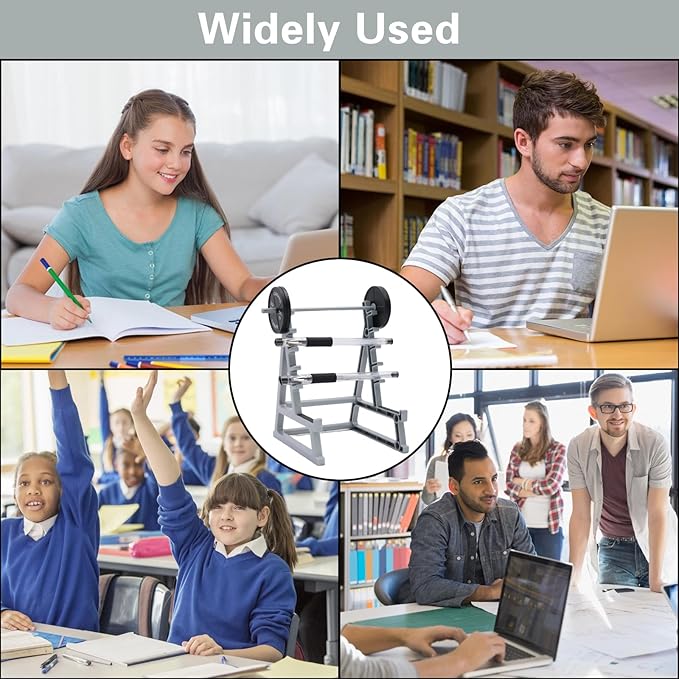 Squat Rack Pen Holder for Desk, Barbell Rack Pen Holder, Gym-themed Unique Shape, Office Stationery Organizer Decor, Mini Weight Racks Pencil Holder for Fitness Weightlifting Lovers