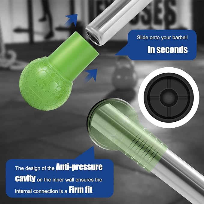 HXD-ERGO Landmine Attachment for Barbell, T Bar Row Attachment Fits 2 Inch Olympic Bars,Barbell Landmine Attachment for Press, Row, Spin, Split Squats