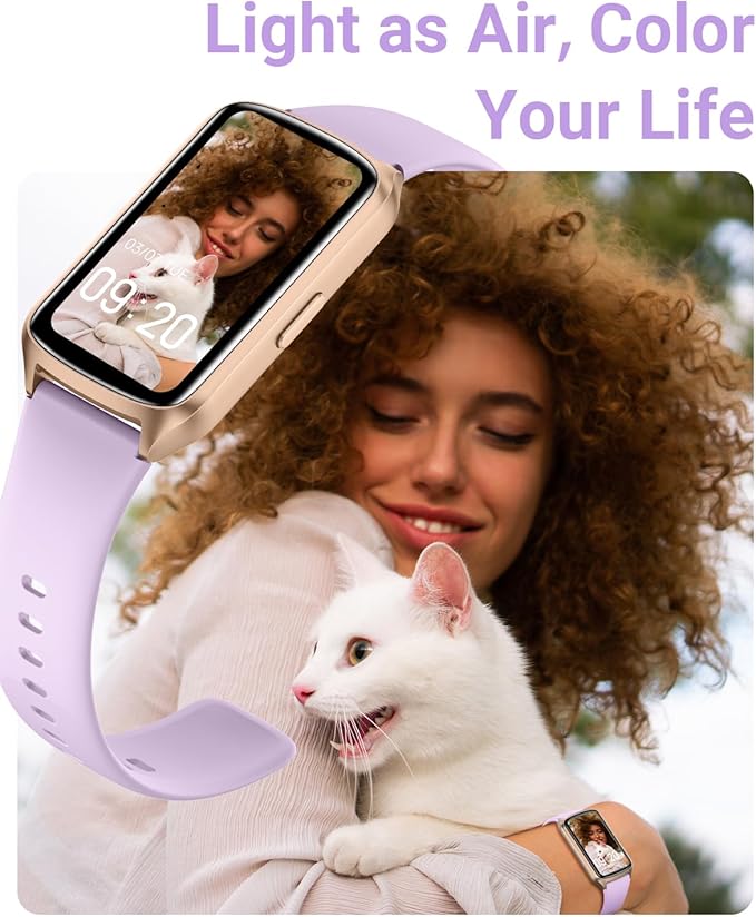Amzhero Health Fitness Tracker with 24/7 Heart Rate, Blood Oxygen, Blood Pressure, Sleep Tracker, 5ATM Waterproof Activity Trackers with Step Tracker, Pedometer (S & L Bands Included)