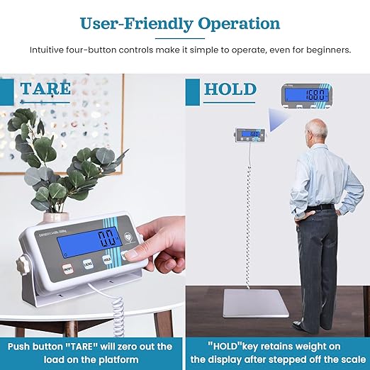 Extra Wide Medical Digital Body Weight Scale - 440 lb/200 kg Capacity, High Accuracy, Heavy Duty Portable Bathroom Scale, Easy to Read, Ideal for Office Wrestling Home, Hospital, Gym & Bariatric Use