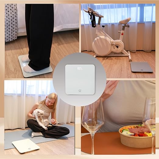 O'CARE Digital Bathroom Scale,Highly Accurate Body Weight Scale,Large Clear LED Display, Differential Display, Including 4*AAA Battery, Measures Weight up to 400LB