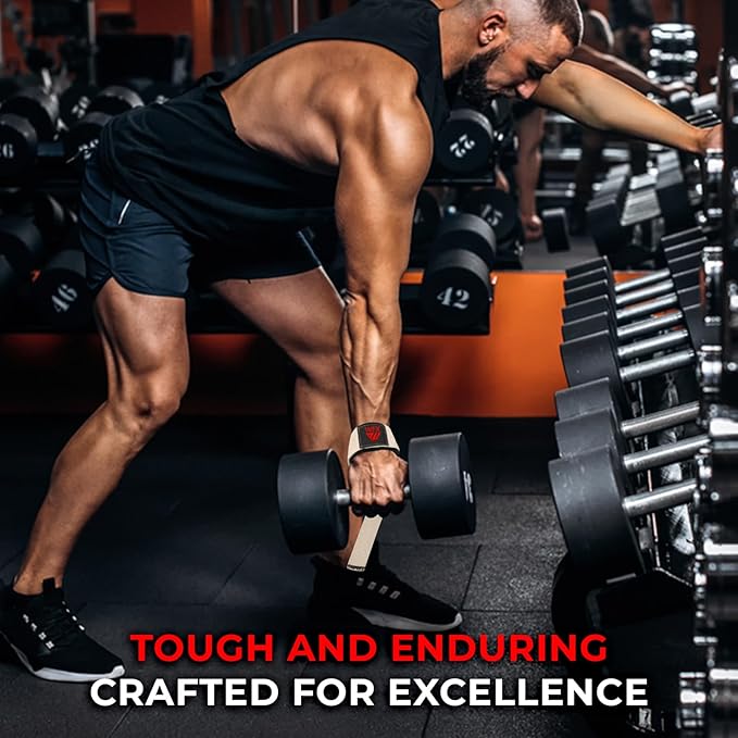 Weight Lifting Straps Wrist Support Padded Neoprene Gym Cross Training Hand Bar Weightlifting Straps Fitness Bodybuilding Power Exercise Grips Deadlift Men Women