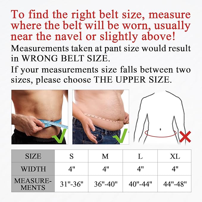 Weight Lifting Belt, 10mm Thick, 4-Inch Wide Heavy Duty Leather Lever Gym Belt, Ideal for Weightlifting, Squats, Deadlifts, Powerlifting, Cross Training and Weight Training
