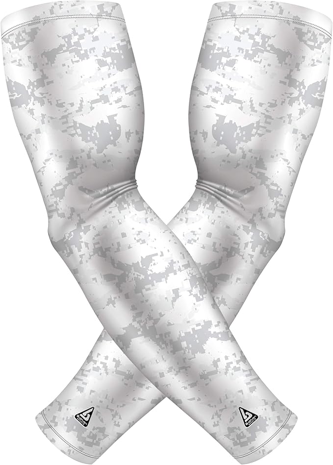 B-Driven Sports Pro Fit Compression Arm Sleeves for Men Women & Youth - Volleyball Golf Running Baseball Basketball - Pair