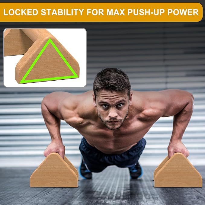 Kipika Push Up Bars, Pushup Stands, Anti-Slip Soft Plastic Push Up Handles, Bottom Anti-Slip Pad, Strength Training Equipment, Perfect for Floor Workout Exercise