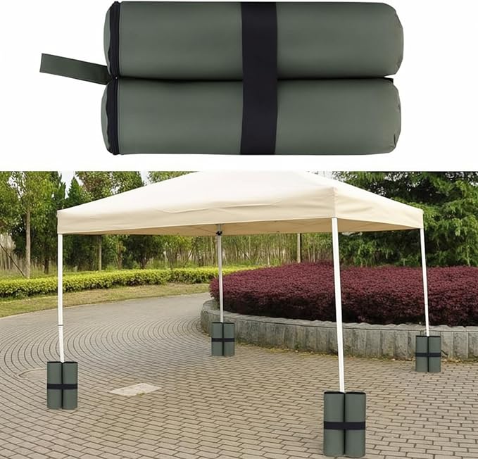 White Sand Bag for Canopy Weights, Heavy Duty Sandbags for 10 x10 12x12 Pop Up Beach Tent Leg, Patio Furniture, Photography Backdrop Stand, Vendor Pergola