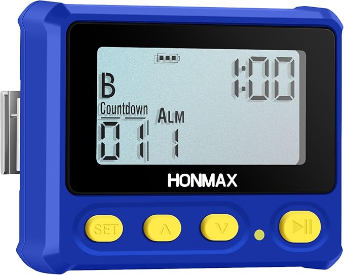8200 Interval Timer and Stopwatch, Backlight, USB-C Charged, Clock