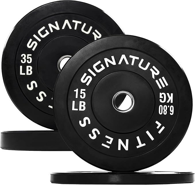 Fitvids Olympic Bumper Plates Set, 2" Weight Plates for Strength Training & Weightlifting, Paris or Set or Set with Barbell, Multiple Options