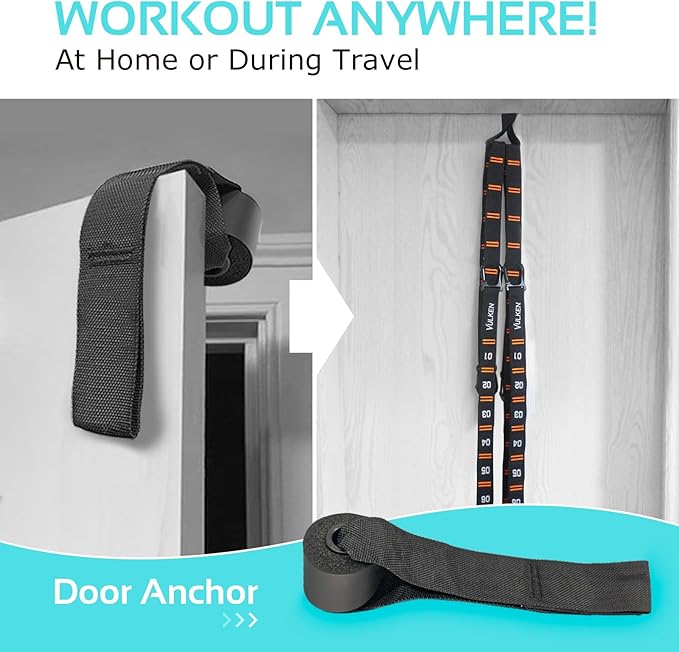 Vulken Wooden Gymnastic Rings with Adjustable Numbered Straps. 1.1'' Olympic Rings for Core Workout and Bodyweight Training. Home Gym Rings 1600lbs with Workout Handles