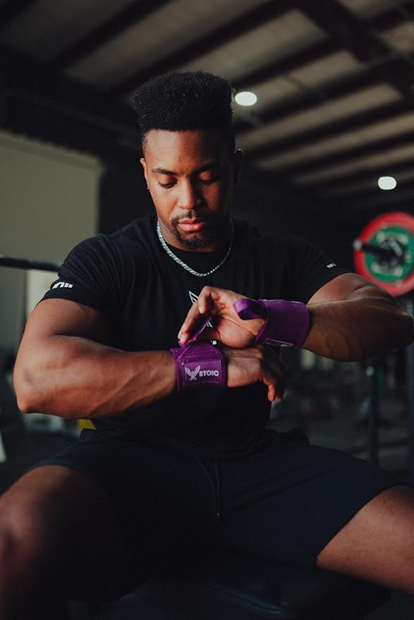Stoic Wrist Wraps Weightlifting, Powerlifting, Cross Training, Bodybuilding with Thumb Loop. for Gym Workout, Men and Women Weight Lifting and Strength Training