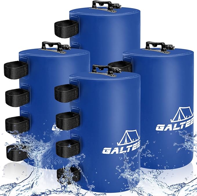 Canopy Water Weight Bag,220 LBS Water Tent Weights Set of 4 Leg Weights for Pop Up Canopy,Canopies,Tent,Gazebo,Blue