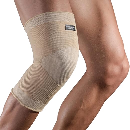 Knee Brace for Pain Relief - Knee Compression Sleeves for Men and Women, Knee Support Leg Brace for Meniscus Tear, Running, Weightlifting, Workout, ACL, Arthritis, Joint Pain Relief(Nude,M)