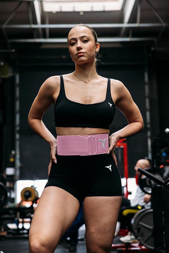 Breaking Limits Pink Lifting Belt - Weight Lifting Belt Women & Men - Squat Belt for Gym, Workout, Weightlifting, Powerlifting, Deadlifts - Cinturones para Hombre Gym - Woman Lifting Belts