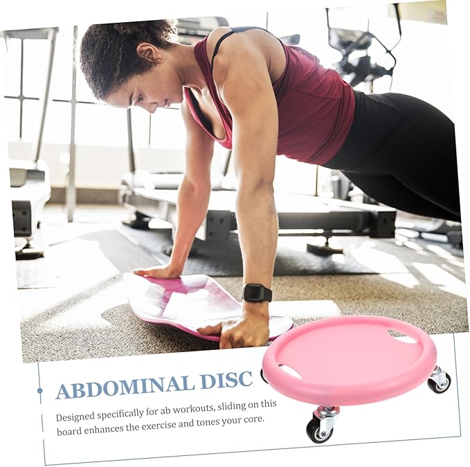 Toddmomy Sliding Fitness Discs with Knee Cushion Multi-functional Ab Exercise Equipment for Home Workouts Durable Quiet Design for Core Strength Training and Full Body Exercises