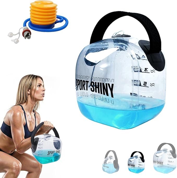 EasyGo Kettlebells, Foldable Water-Filled Kettlebell, Adjustable Kettlebell