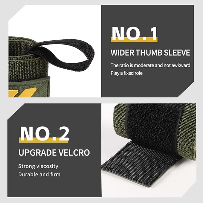 Pro-Grade Weightlifting Wrist Wraps (24") for Gym, Strength Training, and Powerlifting(1 Pair) - Heavy-Duty Thumb Loop Straps for Maximum Wrist Support in Bodybuilding & Fitness (Men & Women)