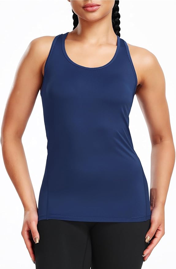NELEUS Women's 3 Pack Compression Base Layer Dry Fit Tank Top