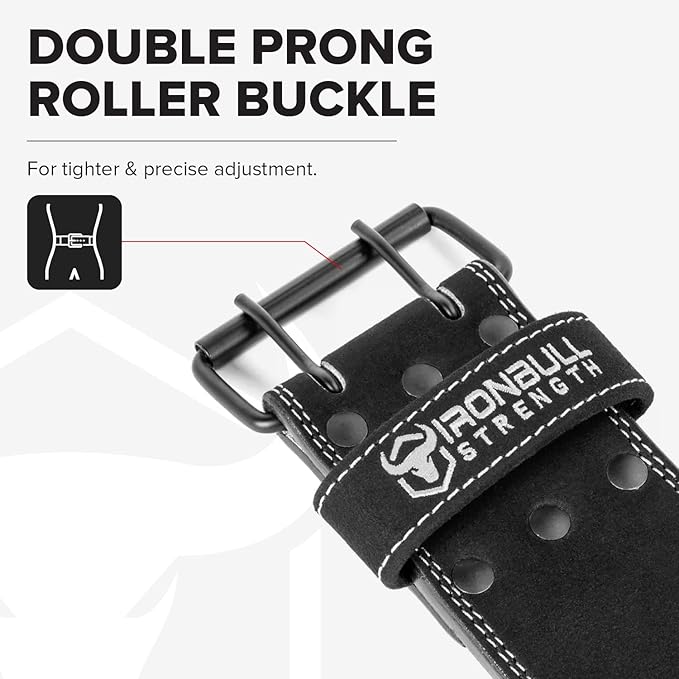 Powerlifting Belt - IPF Approved – Weight Lifting Belt 10mm - Prong Weightlifting Belt for Squats, Deadlift, and Bench Press – Lifting Belt Leather 4in for Men and Women – Back Brace for Gym, Workout, Strength Training, Strongmen & Power Lift