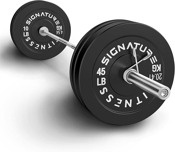 Fitvids Olympic Bumper Plates Set, 2" Weight Plates for Strength Training & Weightlifting, Paris or Set or Set with Barbell, Multiple Options