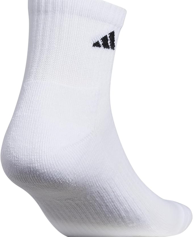 adidas Women's Athletic Cushioned Quarter Ankle Socks (6 Pairs) Durable & Comfortable