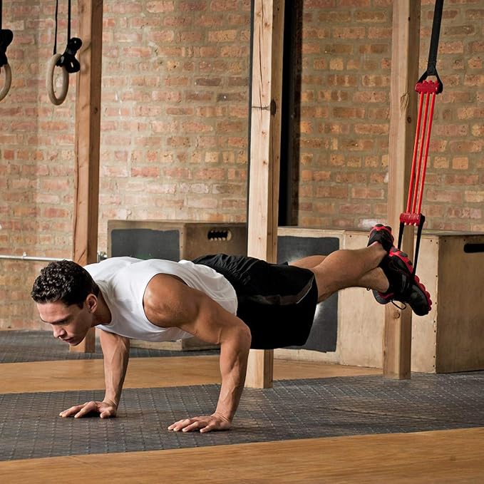 Lifeline Pull Up Revolution Assistance System to Improve Arm, Shoulders and Chest Strength with Assisted Pull Ups and Chin Ups, 3 x 10 x 6.5 inches Red