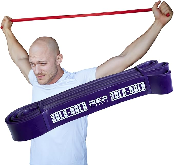 Rep Fitness Pull-Up Bands Resistance Exercise Workout Equipment Set for Home Gym Training – Heavy Duty Stretch Band for Assisted Pullups, Strength Training, Physical Therapy, and Fitness Workouts
