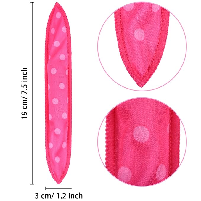 Bememo 40 Pieces Soft Curlers Hair Rollers Overnight Heatless Pillow Rollers for Hair Satin Sponge Curlers to Sleep in No Heat for Long Short Styling Tools(Multicolor)