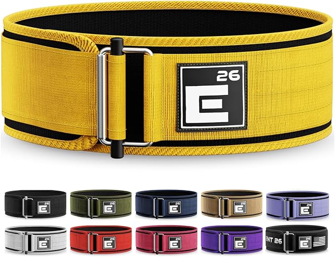 Element 26 Self-Locking Weight Lifting Belt - Premium Weightlifting Belt for Serious Functional Fitness and Olympic Lifting Athletes - Lifting Support for Men and Women - Deadlift Training Belt
