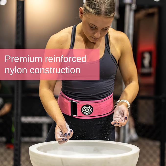 Weight Lifting Belt for Squats, Weightlifting Belt for Deadlifts - 4in Back Support for Bodybuilding | Powerlifting, Locking Metal Buckle, Weight Lifting Belts for Men - Quick Locking