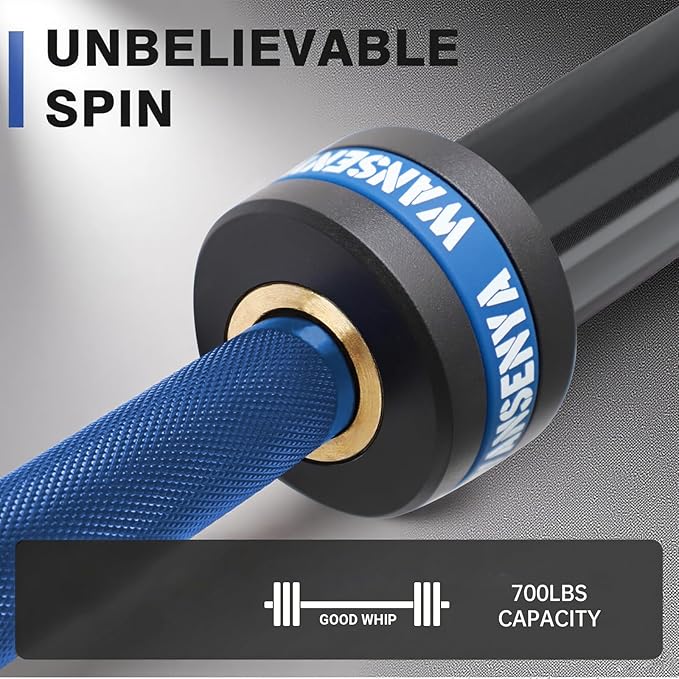 7FT Olympic Barbell 45lb,28MM 2 Inch Olympic Bar for 500/700lbs Capacity with No. 45 Steel,Olympic Weight Bars for Lifting,CrossFit,Bench Press,Deadlift,Squats,Strength Training bars