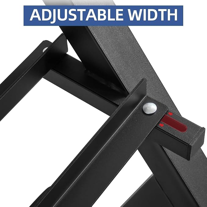 Dumbbell Rack 3‑Tier – 1000 Lb Capacity Heavy Duty Weight Storage Rack For Dumbbells, Kettlebells & Gym Equipment, Adjustable Steel Frame, Black