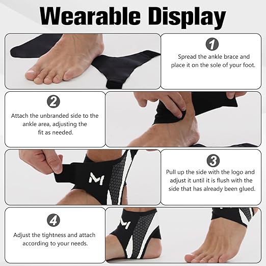 Ankle Brace Compression Support Stabilizer,Adjustable Lace-Up Ankles Sock Sports Basketball Sprain Recovery Men Women Foot Orthopedic Grade Tendonitis Protection Plantar Fasciitis Relief, Purple