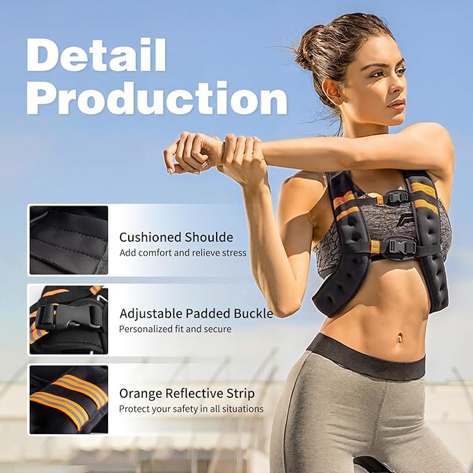 Weighted Vest Woman and Men Workout Equipment Weight Loss Fitness Ankle Weights Sets Calisthenics Running Free Adjustable for Walking Exercise Wrist Rucking Gym Accessories