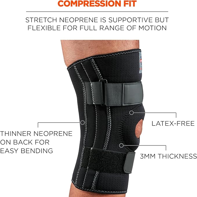 Ergodyne ProFlex 620 Knee Sleeve, Black, X-Large