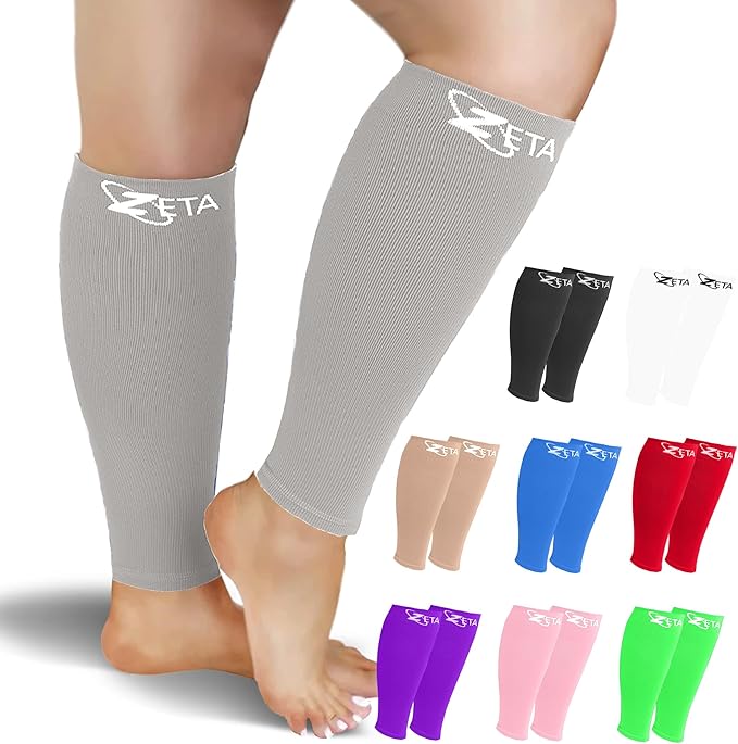 Zeta Wear Plus Size Compression Sleeves 15-19mmHg Medical Grade Wide Calf